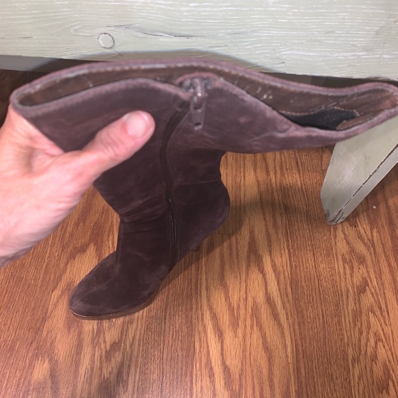 Bakers, suede platform, boots, size 7 brown - Picture 15 of 16